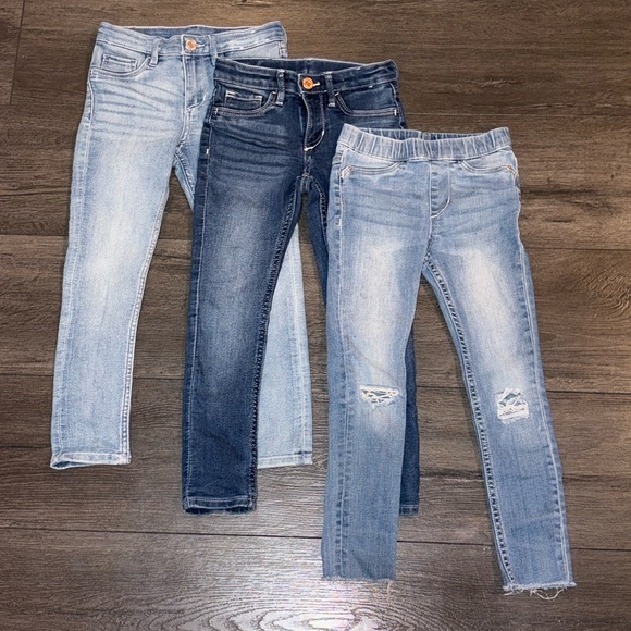 H&M Other - BUNDLE (3) H&M Girls Denim Jeans and Denim Legging Size 4-5